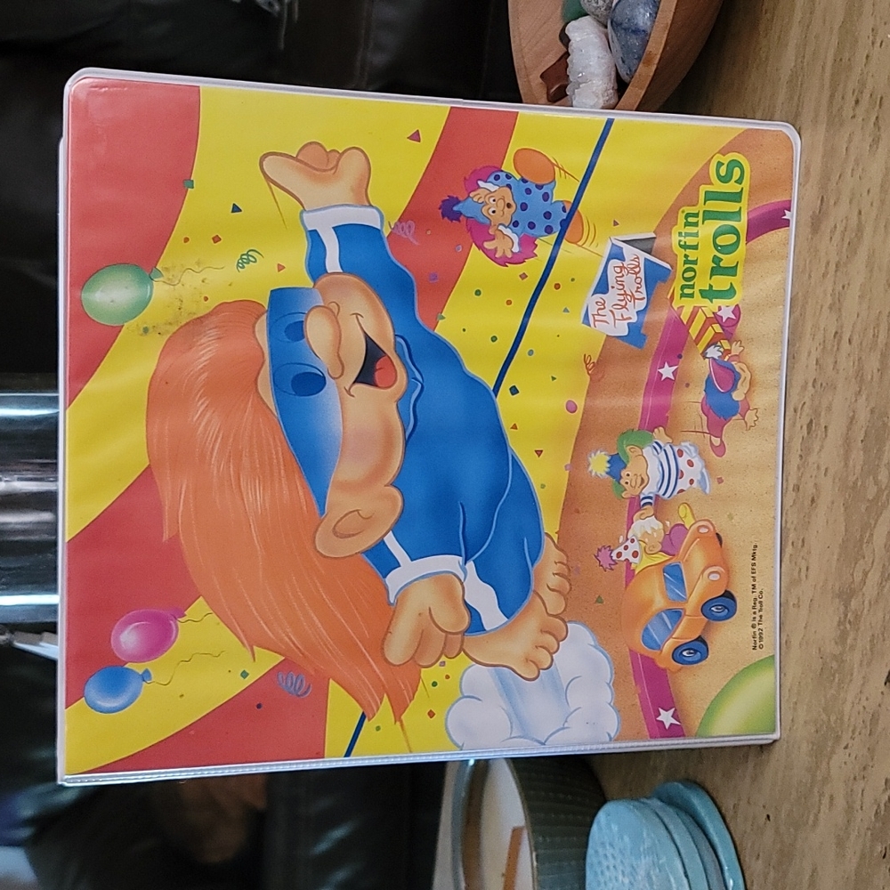 Vtg 1992 Norfin trolls binder